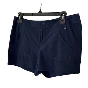 Athleta Navy Blue Trek Shorts Women’s Size 6 Quick Dry Outdoor Travel Swim